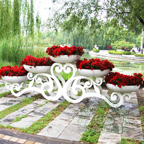 戶外定制花架 『云紋花架』