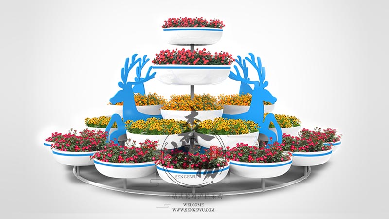 藝術立體花器，動物造型鐵藝花架景觀行業的新選擇