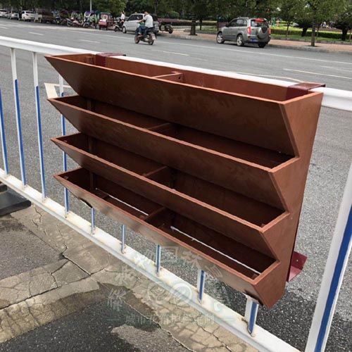 懸掛式馬鞍形多層PVC花箱護欄