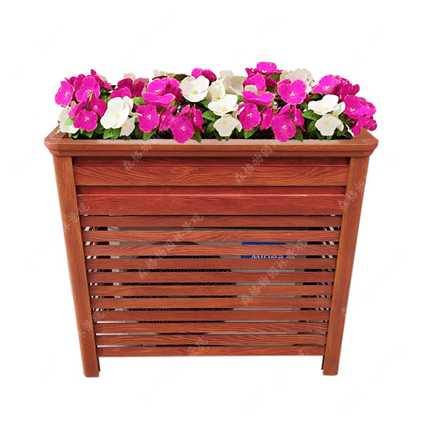 檀木紋鋁合金空調機外罩