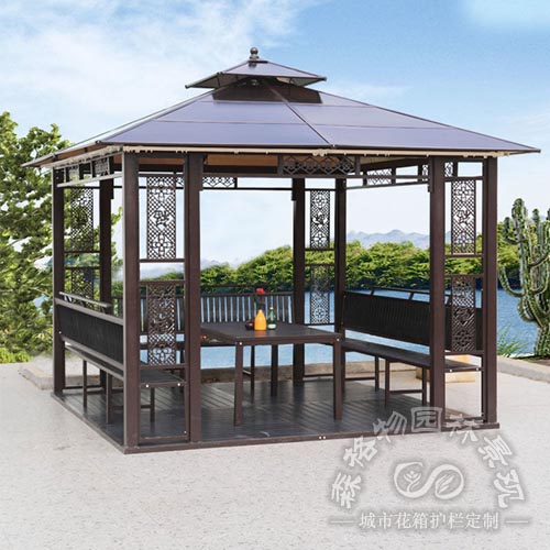 鋁合金新中式四角涼亭