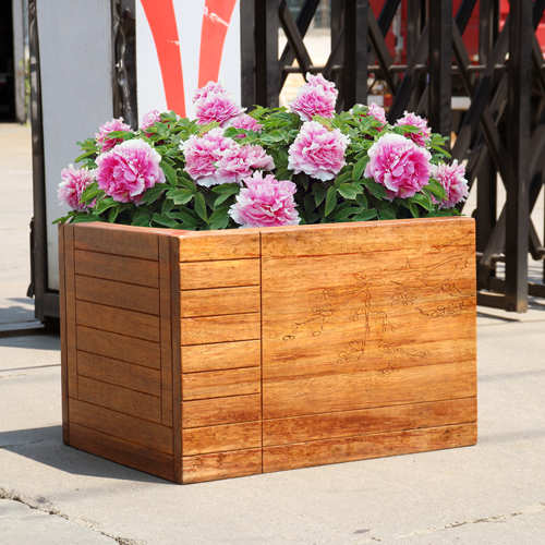 菠蘿格雕花高檔花箱