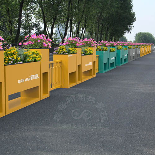 道路中央機非隔離花箱護欄