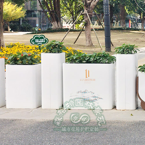 戶外商業中心多組合花箱隔斷