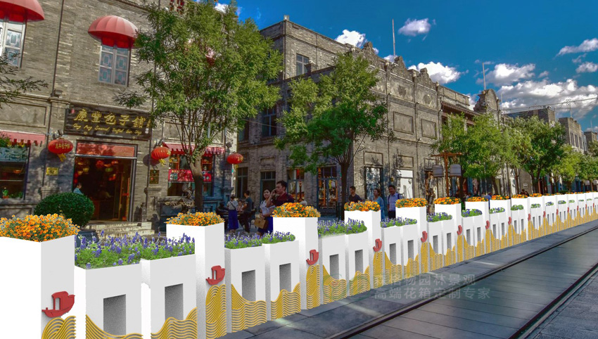 市政道路花箱在景觀綠化中要注意的幾個重要原則